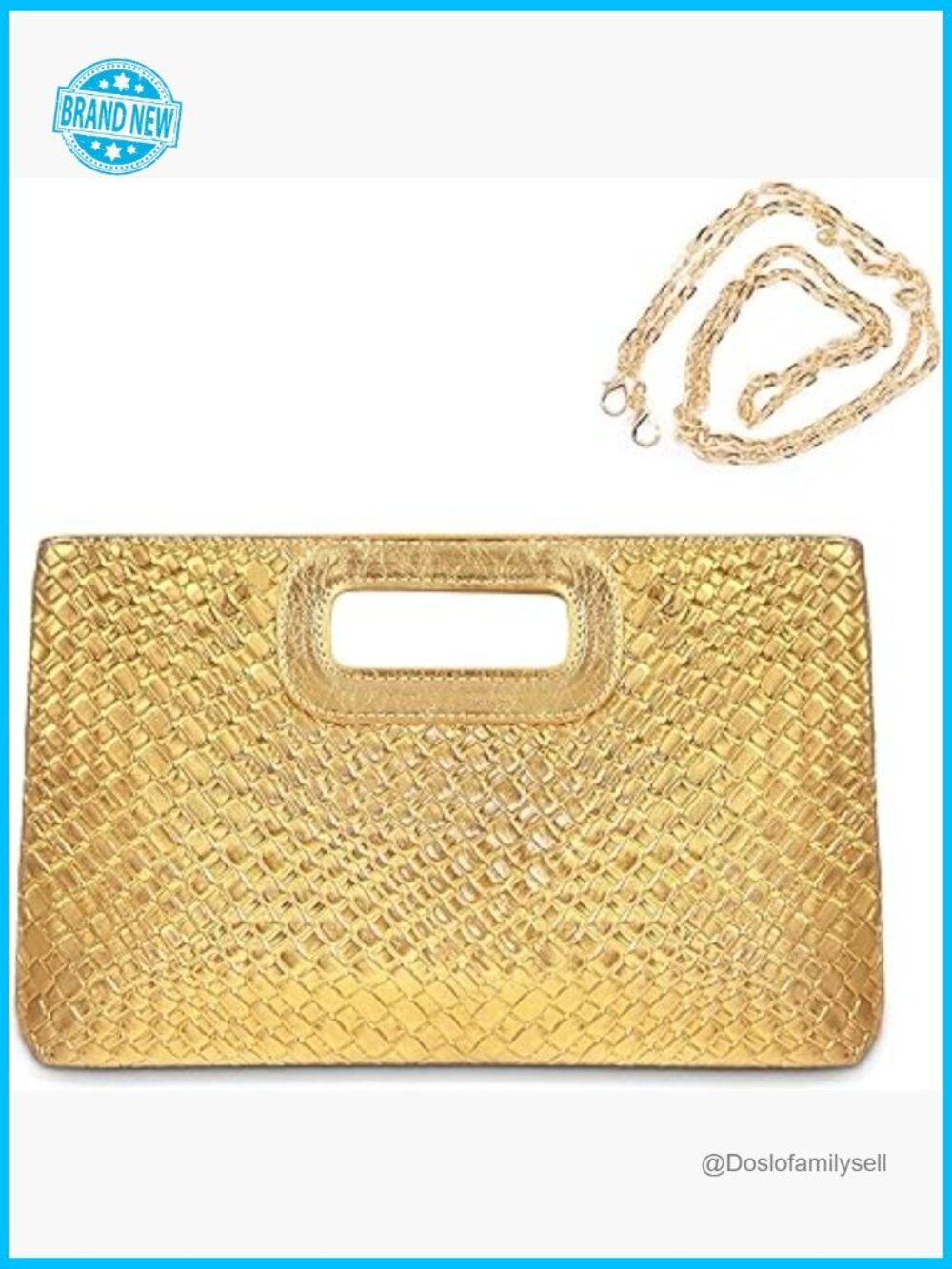 Straw Clutch Handbag Woven Bohemian Top Handle Crossbody Beach Purse Shoulder